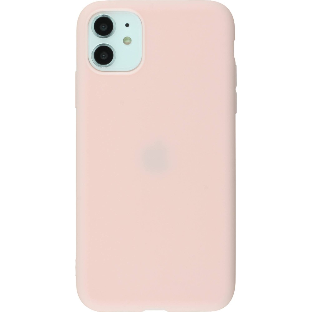 Hülle iPhone 11 - Silicone Mat - Hellrosa