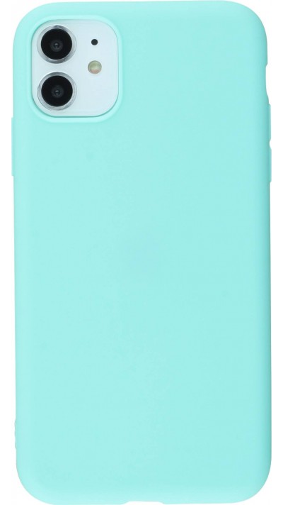 Coque iPhone 11 - Silicone Mat - Turquoise