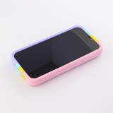 Hülle iPhone 6/6s - Silikon Luftblasen Anti-Stress Regenbogen