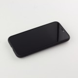 Coque iPhone X / Xs - Soft Touch avec anneau - Noir