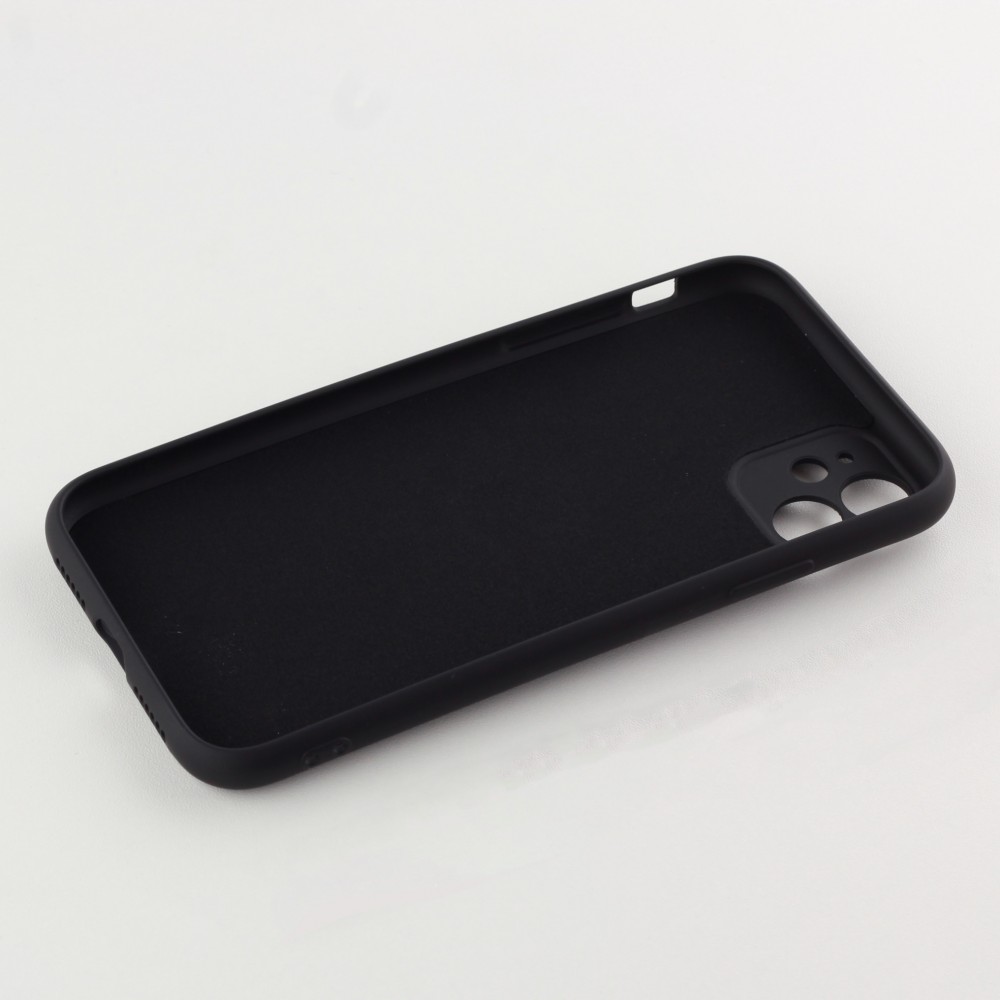 Coque iPhone 11 Pro - Soft Touch avec anneau - Noir