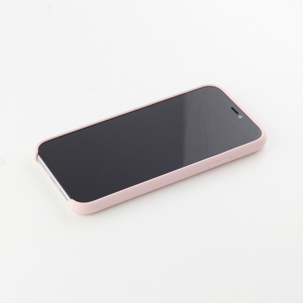 Coque iPhone X / Xs - Soft Touch rose pâle