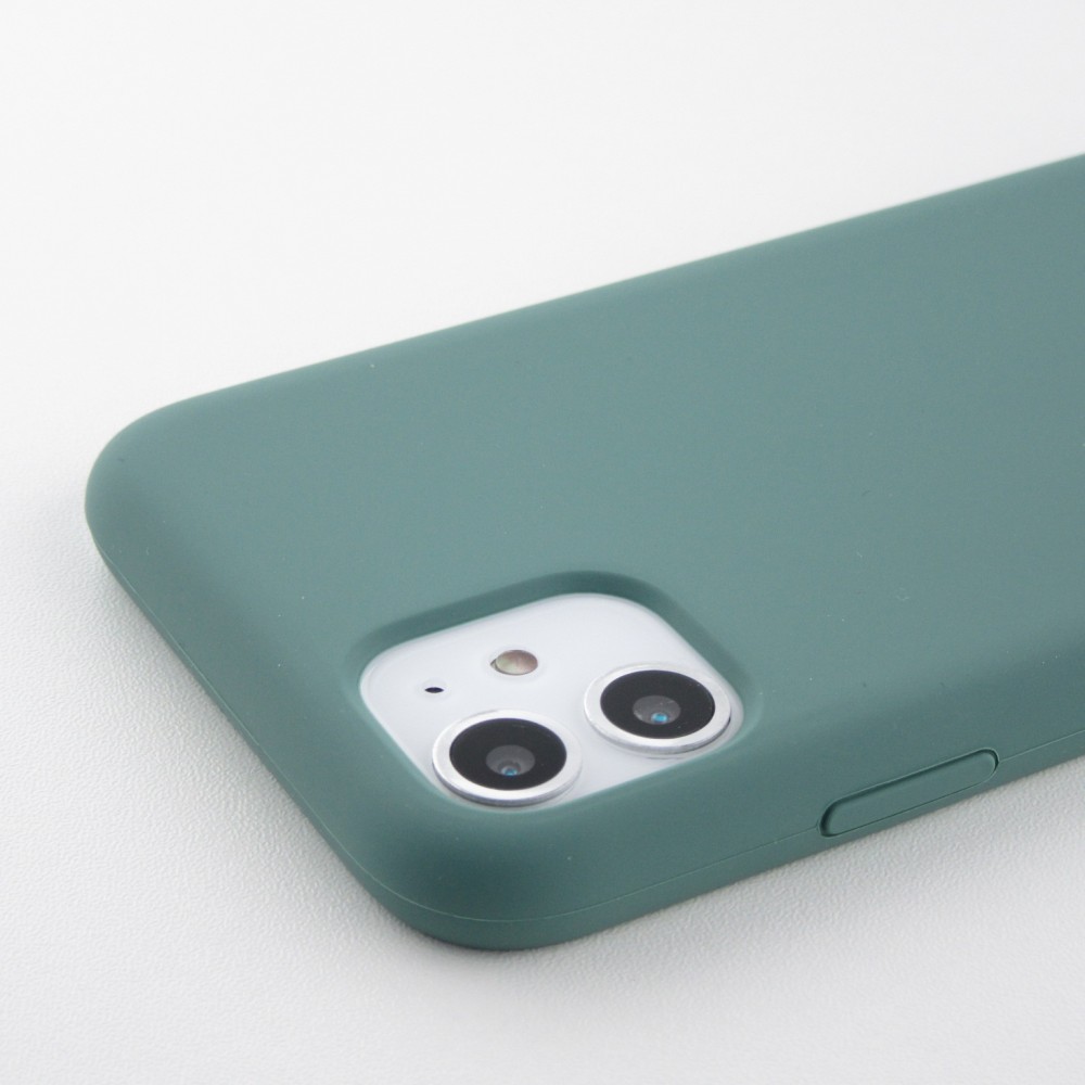 Coque iPhone X / Xs - Soft Touch - Vert foncé