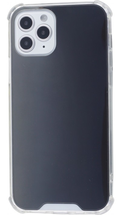Coque iPhone 12 / 12 Pro - Bumper Miroir - Noir