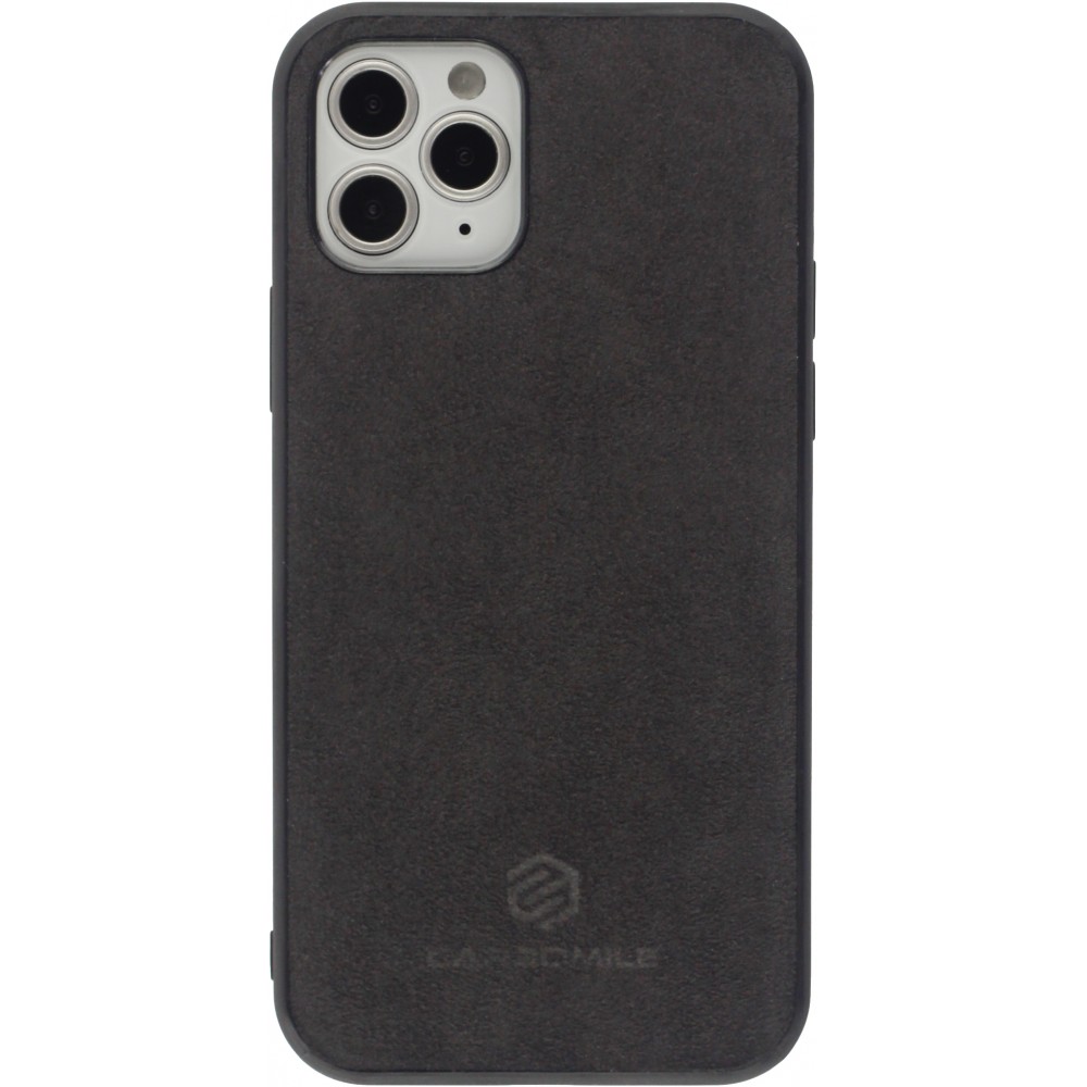 Hülle iPhone 12 Pro Max - Carbomile alcantara