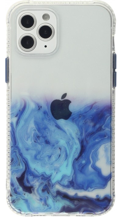 Hülle iPhone 12 Pro Max - Clear Bumper Gradient Farbe dunkelblau