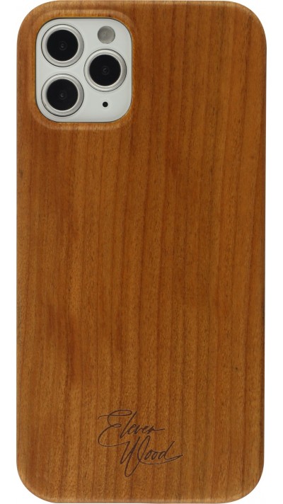 Coque iPhone 12 / 12 Pro - Eleven Wood 100% bois Cherry