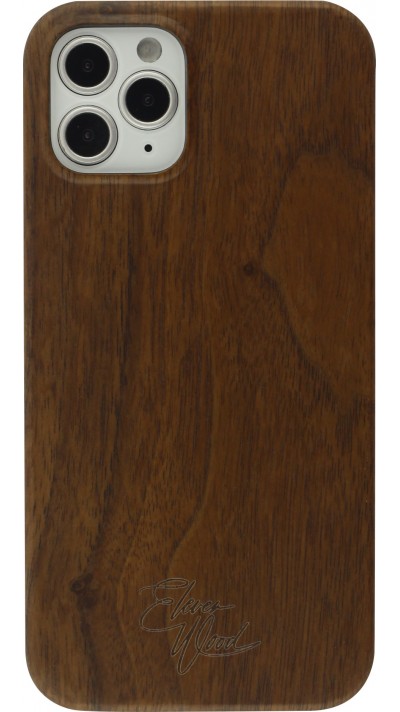 Coque iPhone 12 Pro Max - Eleven Wood 100% bois Walnut