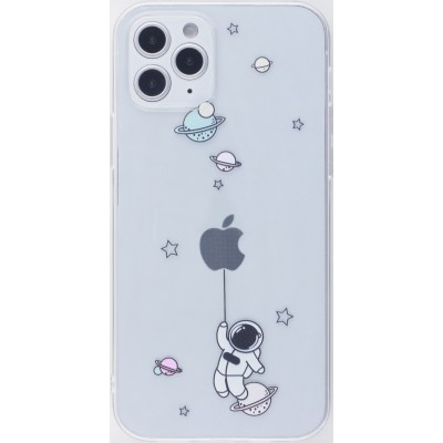 Coque iPhone 12 / 12 Pro - Gel Astronaute Ballon