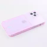 Coque iPhone 12 Pro Max - Gel Bumper Porte-carte - Rose