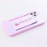 Coque iPhone 12 Pro Max - Gel Bumper Porte-carte - Rose