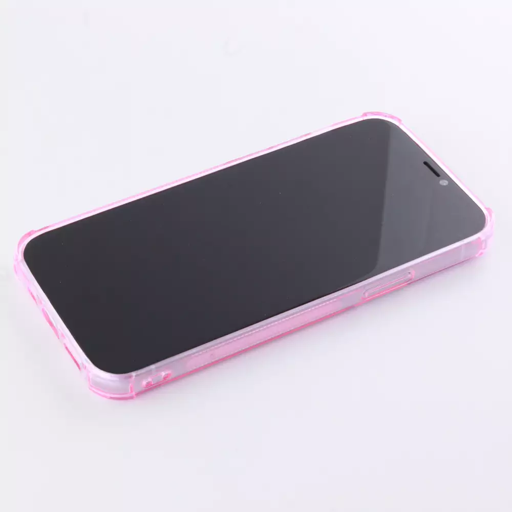 Coque iPhone 12 Pro Max - Gel Bumper Porte-carte - Rose