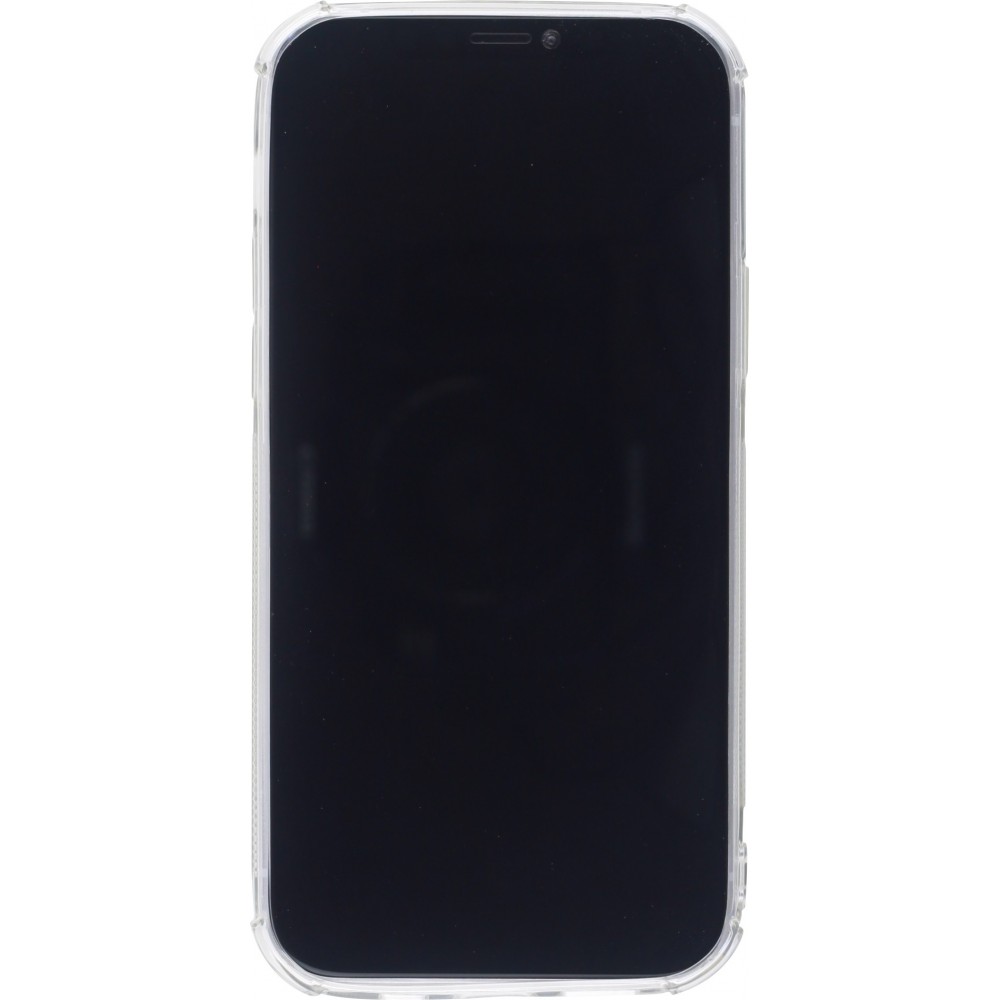 Hülle iPhone 11 Pro Max - Gummi Bumper Kartenhalter - Transparent