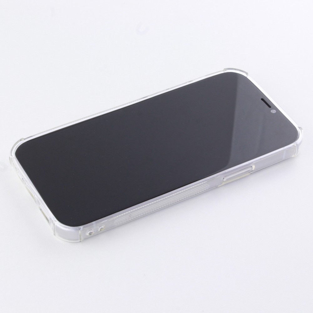 Hülle iPhone 12 mini - Gummi Bumper Kartenhalter - Transparent