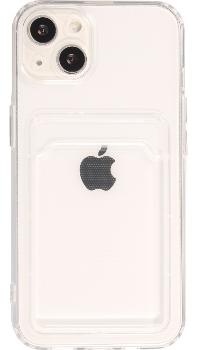 Coque iPhone 12 - Gel Porte-carte - Transparent