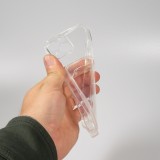 iPhone 12 Case Hülle - Gummi mit Kartenhalter - Transparent