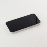 Coque iPhone 12 / 12 Pro - Gel petit coeur transparent - Blanc