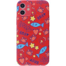 Coque iPhone 11 - Silicone Lovely Baby - Rouge