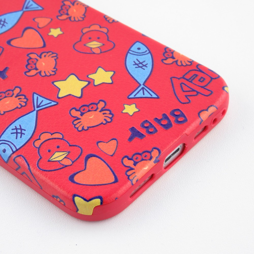 Coque iPhone 11 - Silicone Lovely Baby - Rouge