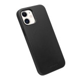 Coque iPhone 12 / 12 Pro - Qialino cuir véritable (compatible MagSafe) - Noir