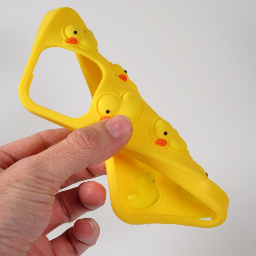iPhone 12 Pro Max Case Hülle - Silicone jeu éclate bulles anti-stress canards