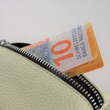 Hülle iPhone 12 Pro Max - Wallet mit tasche und Schleife - Weiss