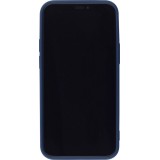 Hülle iPhone 12 / 12 Pro - Silikon Mat dunkelblau