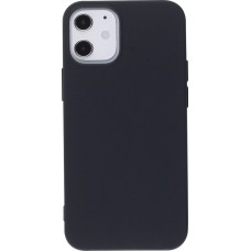 Hülle iPhone 12 mini - Silikon Mat - Schwarz