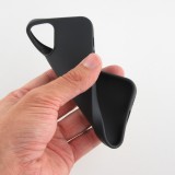 Coque iPhone 12 mini - Silicone Mat - Noir