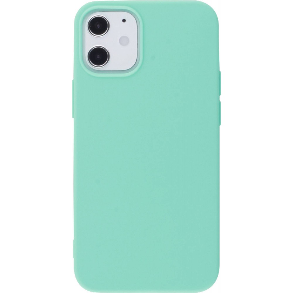 Hülle iPhone 13 - Silikon Mat - Türkis