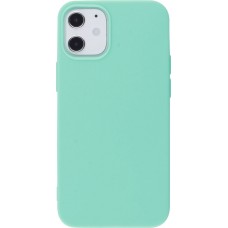 Coque iPhone 12 / 12 Pro - Silicone Mat - Turquoise