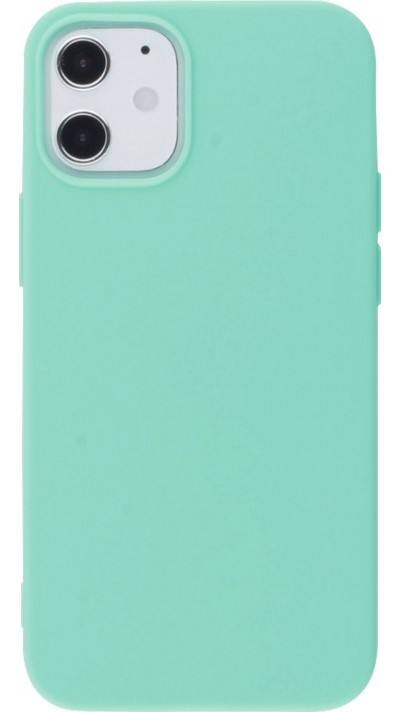 Coque iPhone 12 / 12 Pro - Silicone Mat - Turquoise