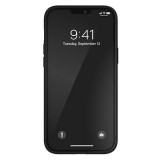 Coque iPhone 12 Pro Max - Adidas Gazelle style similicuir bandes blanches cousues et logo imprimé - Noir