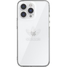 Coque iPhone 12 Pro Max - Adidas gel transparent rigide avec logo embossé - Transparent