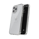 Coque iPhone 12 Pro Max - Adidas gel transparent rigide avec logo embossé - Transparent