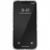 Coque iPhone 12 Pro Max - Adidas gel transparent rigide avec logo embossé - Transparent