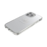 Coque iPhone 12 Pro Max - Adidas gel transparent rigide avec logo embossé - Transparent