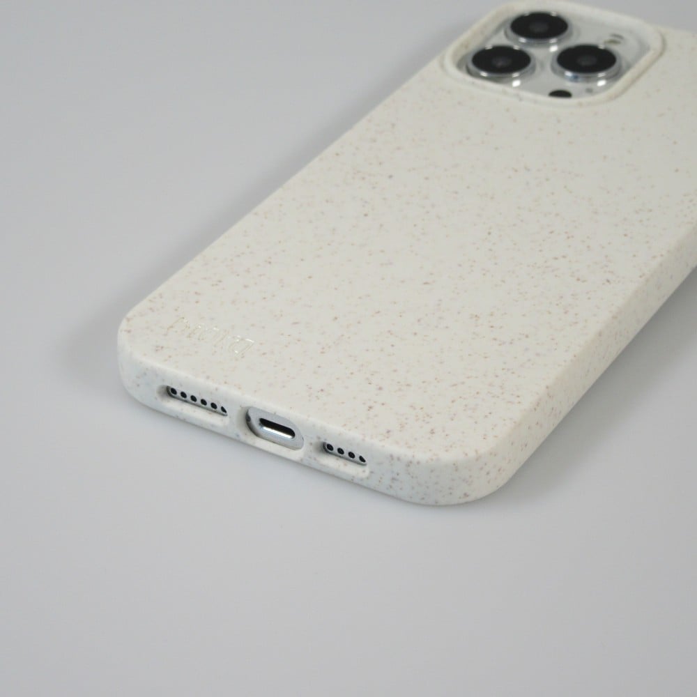 Coque iPhone 14 - Bioka biodégradable et compostable Eco-Friendly - Blanc