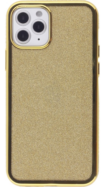 Hülle iPhone 12 Pro Max - Bumper Diamond strass - Gold