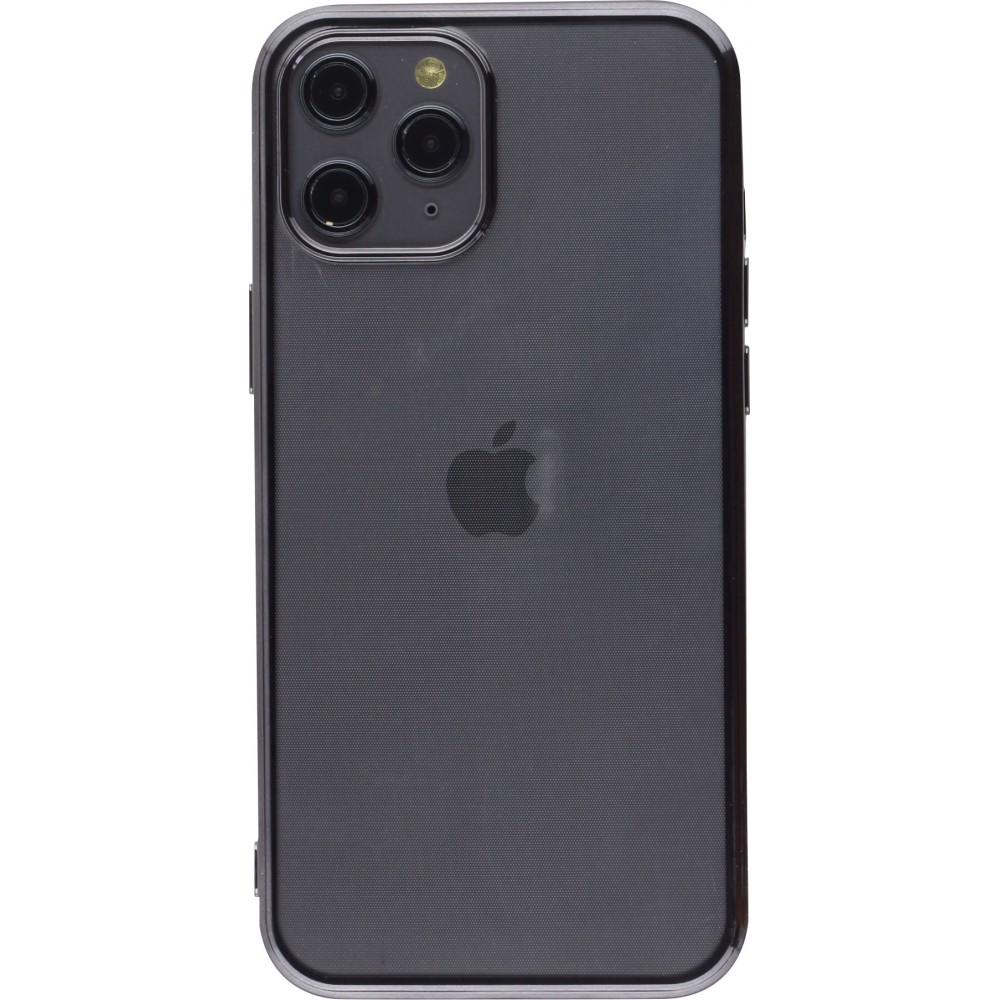 Coque iPhone 12 Pro Max - Electroplate - Noir