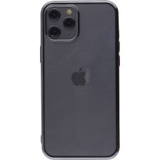 Coque iPhone 12 Pro Max - Electroplate - Noir