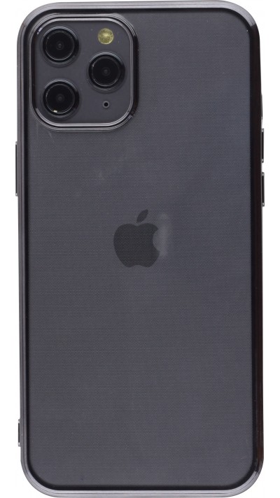 Coque iPhone 12 Pro Max - Electroplate - Noir