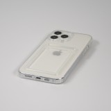 Coque iPhone 12 Pro Max - Gel Porte-carte - Transparent