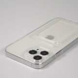 Coque iPhone 12 Pro Max - Gel Porte-carte - Transparent
