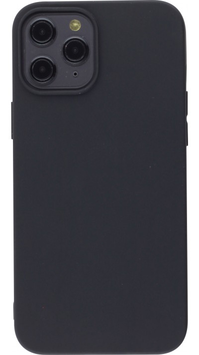 Coque iPhone 12 Pro Max - Silicone Mat - Noir