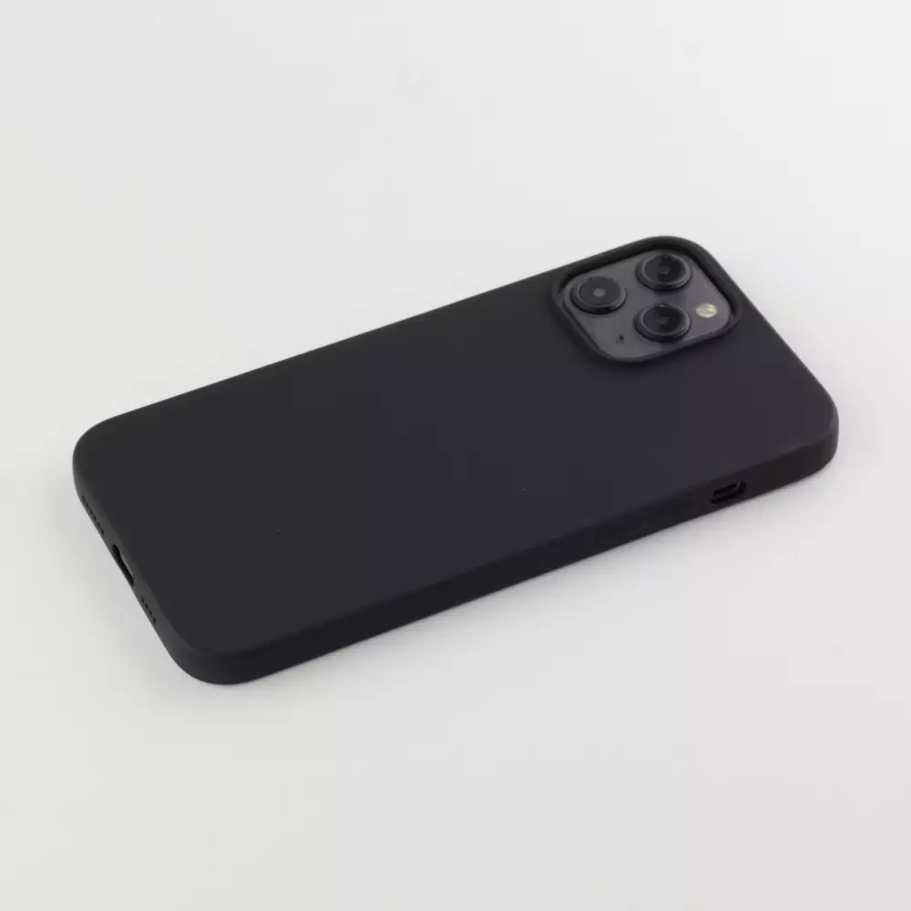 Coque iPhone 12 Pro Max - Silicone Mat - Noir