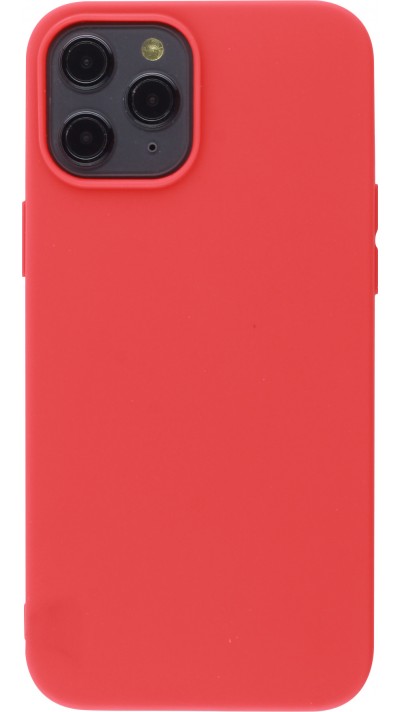 Coque iPhone 12 Pro Max - Silicone Mat - Rouge