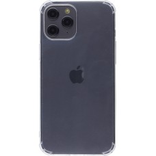 Hülle iPhone 12 Pro Max - Gummi Transparent Gel Bumper mit extra Schutz für Ecken Antischock