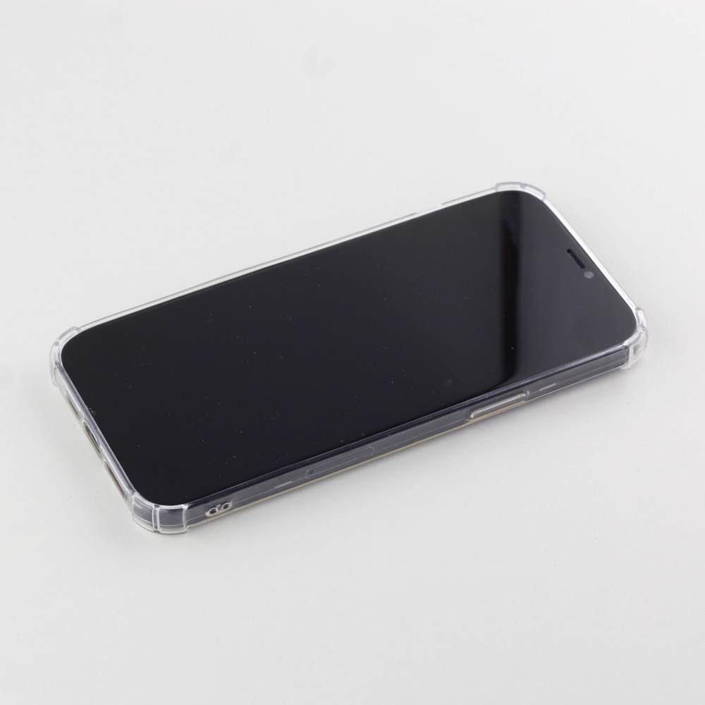 Coque iPhone 12 Pro Max - Gel Transparent Silicone Bumper anti-choc avec protections pour coins