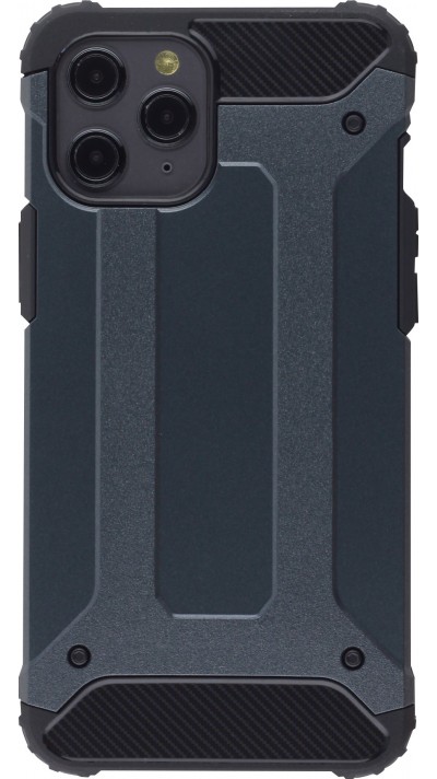 Coque iPhone 12 Pro Max - Hybrid carbon - Gris
